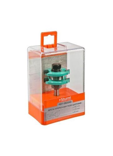 Фреза комбинированная паз-шип dxhxl 40x20x75 мм, хв.8  Sturm-Tehinstrument