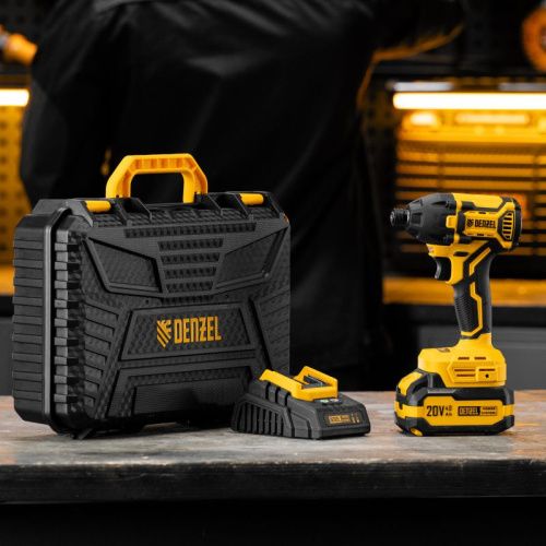 Бесщеточный аккумуляторный ударный винтоверт Denzel CIDH-BL-20-270, Li-Ion, 20 В-Tehinstrument