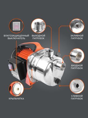 Насос поверхностный Patriot R 1200 INOX-Tehinstrument