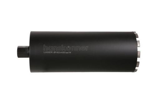 Коронка алмазная LASER по железобетону 162 мм, 1 1/4" , L=450мм, Hanskonner-Tehinstrument