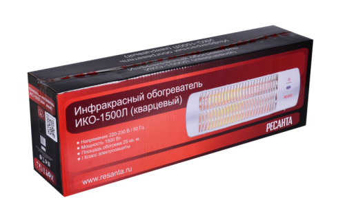 Инфракрасный обогреватель (кварцевый) Ресанта ИКО-1500Л-Tehinstrument