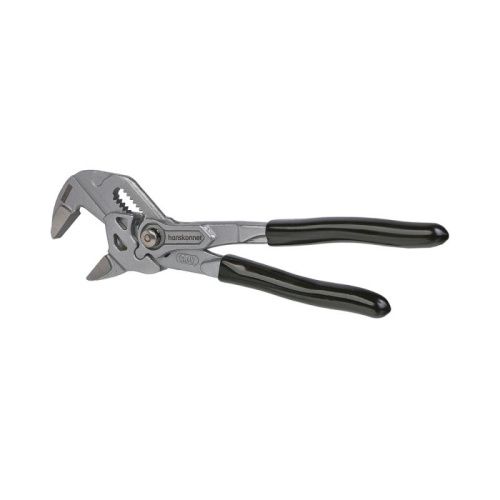 Клещи-переставные, 175мм, кнопочный шарнир, без засечек на губках, Hanskonner-Tehinstrument