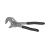 Клещи-переставные, 175мм, кнопочный шарнир, без засечек на губках, Hanskonner-Tehinstrument