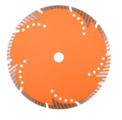 Диск алмазный отрезной Турбо - сегментный, 230 х 22,2 мм, сухая резка Вихрь-Tehinstrument