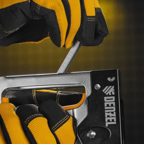 Степлер металлический, скобы в комплекте, 2К рукоятка, тип 53, 6-10 мм Denzel-Tehinstrument