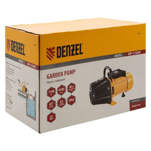Садовый поверхностный насос Denzel GP1100C-Tehinstrument