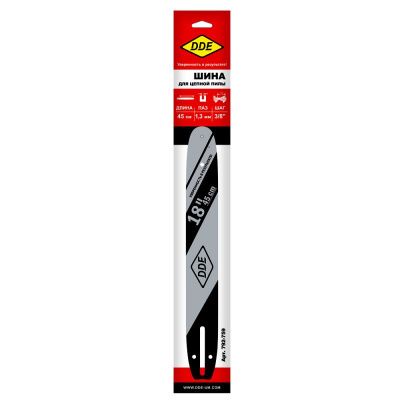 Шина пилы цепной сварная DDE 18"/ 45 см 3/8"-1,3-62 зв-Tehinstrument