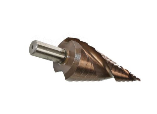 Сверло ступенчатое по металлу 4-30мм шаг 2мм Р6М5+COBALT спираль БОЕКОМПЛЕКТ-Tehinstrument
