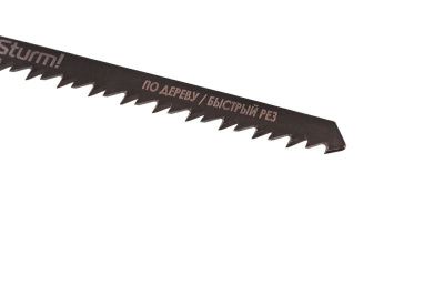 Пилки для лобзика по дереву T344D, 5 шт, T344D, 152х126мм, шаг зуба 4мм, быстрый рез, HCS,  Sturm-Tehinstrument