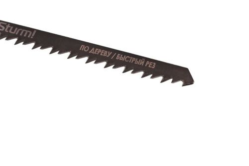 Пилки для лобзика по дереву T344D, 5 шт, T344D, 152х126мм, шаг зуба 4мм, быстрый рез, HCS,  Sturm-Tehinstrument
