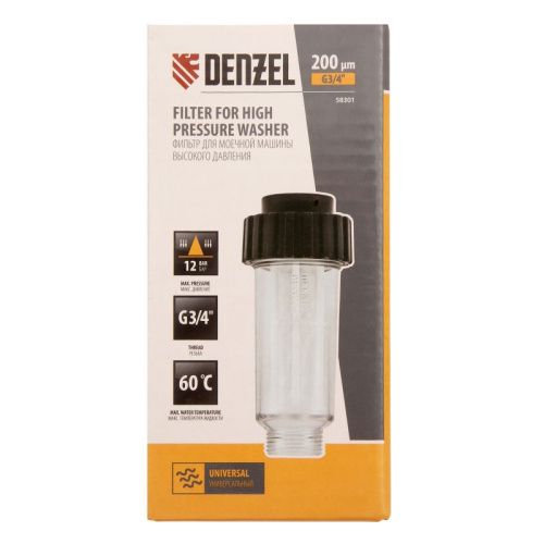 Фильтр для моечных машин высокого давления, G3/4 дюйм, универсальный Denzel-Tehinstrument