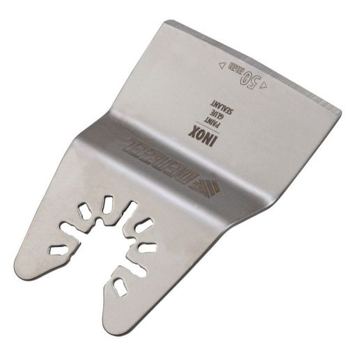 Насадка для МФИ шабер полукруг, Inox, для снятия краски и др., ширина 50 мм, длина общая 74 мм, ступенчатый Denzel-Tehinstrument