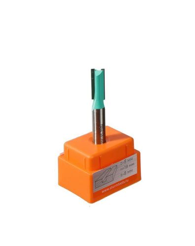 Фреза пазовая прямая с двойным лезвием dxhxl 8x19x57мм, хв.8  Sturm-Tehinstrument