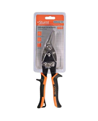 Ножницы по металлу, левый рез, 2-х рычажная система для облегчения реза  Sturm-Tehinstrument