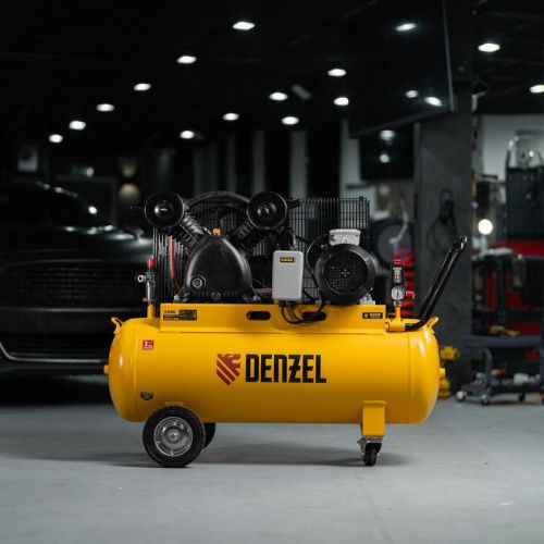 Компрессор воздушный ременной привод Denzel CV 4000-T/100-Tehinstrument