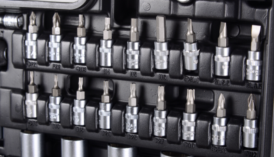 Набор инструментов, 1/2", 1/4", CrV, в кейсе 108 предметов Вихрь-Tehinstrument