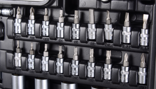 Набор инструментов, 1/2", 1/4", CrV, в кейсе 108 предметов Вихрь-Tehinstrument