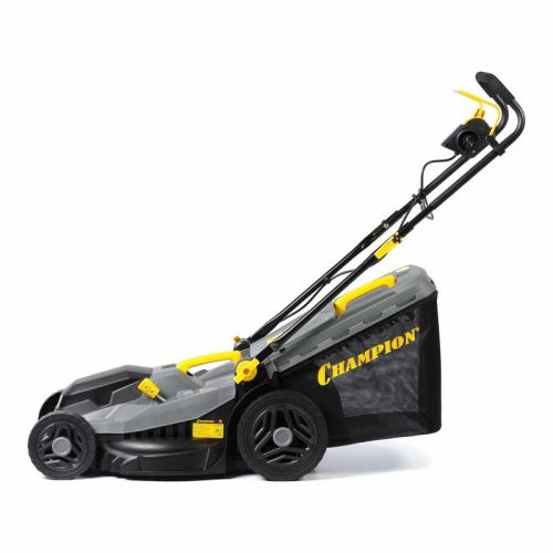 Газонокосилка эл. CHAMPION EM4318 (1,8 кВт пласт.+ткань травосб. 52л ширина 430мм 30-75мм, 12,9кг)-Tehinstrument