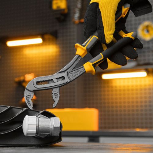 Клещи переставные, трехкомпонентные рукоятки 240 мм Denzel-Tehinstrument