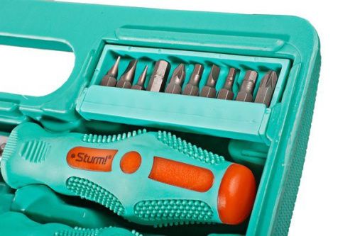 Набор отверток 36 предметов, пластиковый кейс, CrV, Sturm-Tehinstrument