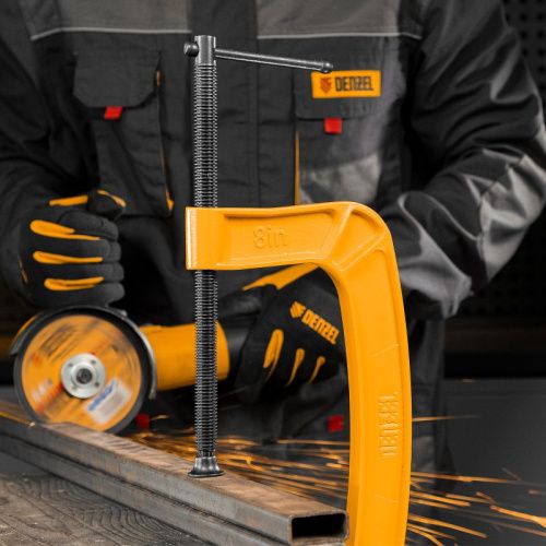 Струбцина G-образная, усиленная, 200 мм Denzel-Tehinstrument