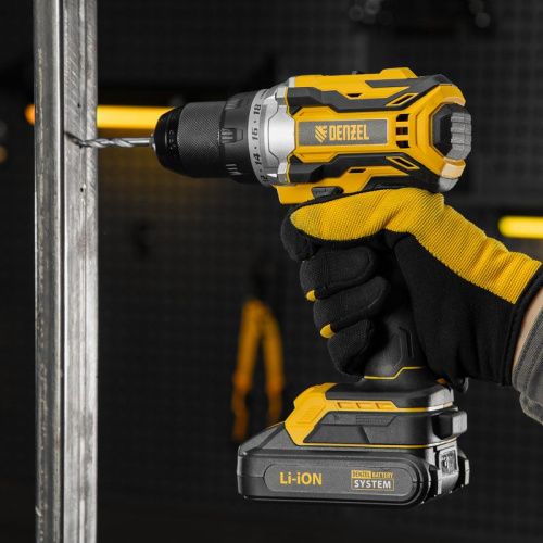 Дрель-шуруповерт аккумуляторная, бесщет. Denzel BLDL-18-02-Tehinstrument