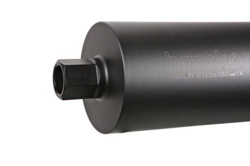 Коронка алмазная LASER по железобетону 132 мм, 1 1/4" , L=450мм, Hanskonner-Tehinstrument