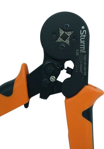 Пресс-клещи для втулочных наконечников 0.25-10 мм2, квадратн. профиль,  Sturm-Tehinstrument