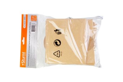 Бумажные мешки для пылесосов 20л  Sturm, 5шт/уп-Tehinstrument