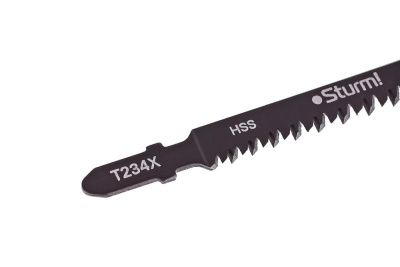 Пилки для лобзика по дереву T234X, 2 шт, 117х91мм, шаг зуба 2-3мм, ПРОГРЕССОР, HCS,  Sturm-Tehinstrument