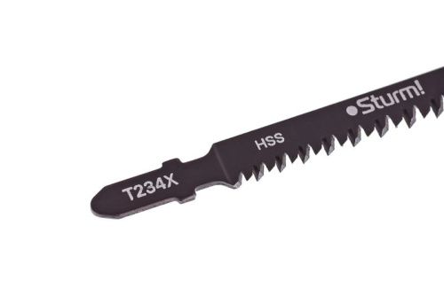 Пилки для лобзика по дереву T234X, 2 шт, 117х91мм, шаг зуба 2-3мм, ПРОГРЕССОР, HCS,  Sturm-Tehinstrument