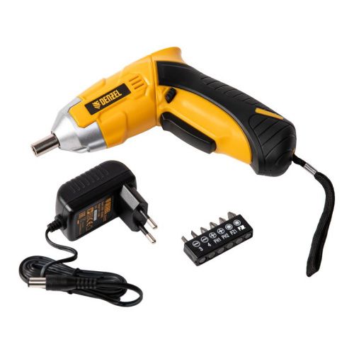 Отвертка DENZEL CSL-3,6-02, с аккумулятором 3.6 В Li-Ion, 1.3 Ач, в блистере-Tehinstrument