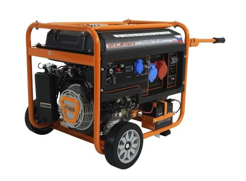 Генератор Lifan 10500EA-3U с датчиком моточасов (с мощн без огранич при 1-но и 3-х фазном режиме)-Tehinstrument