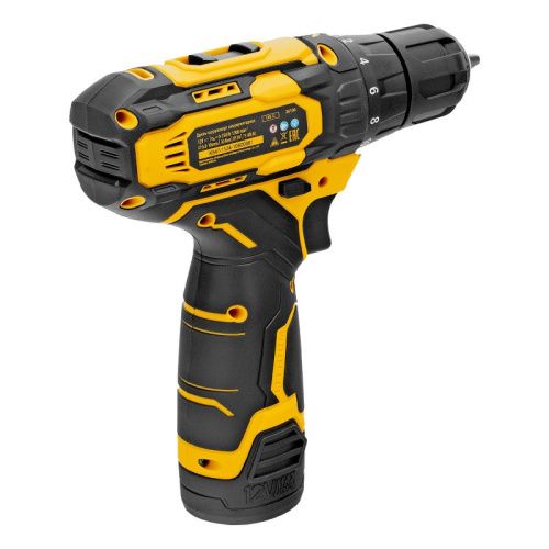 Аккумуляторный шуруповерт Denzel CDQ-12, Li-Ion, 12 В-Tehinstrument