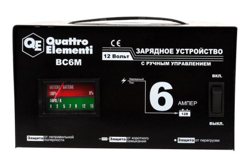 Зарядное устройство QUATTRO ELEMENTI BC  6M-Tehinstrument