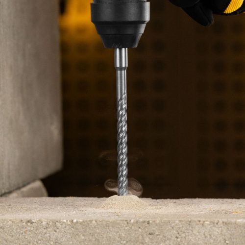 Бур по бетону, цельная крестовая пластина, 10x265 мм, SDS PLUS Denzel-Tehinstrument