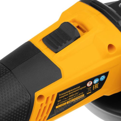 Машина углошлифовальная аккумуляторная бесщет. Denzel BLG-IB-18-125-0-Tehinstrument