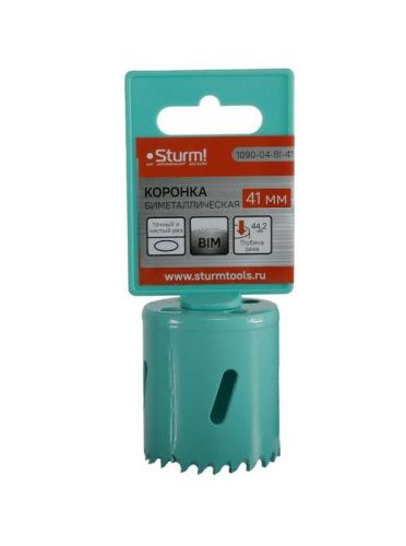 Коронка биметаллическая, 41 мм, 5/8",  Sturm-Tehinstrument