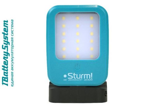 Фонарь-прожектор, 400лм, 4 режима, 1BatterySystem, БЕЗ АКБ И ЗУ,  Sturm-Tehinstrument
