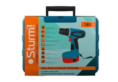 Аккумуляторный шуруповерт  Sturm CD3018M-Tehinstrument