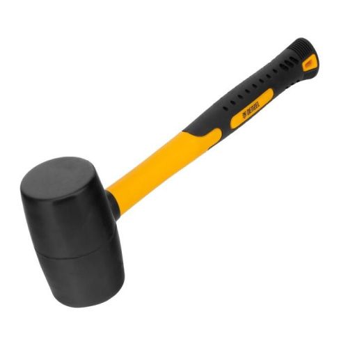 Киянка резиновая, 24 oz, черная резина, фибергласовая рукоятка Denzel-Tehinstrument