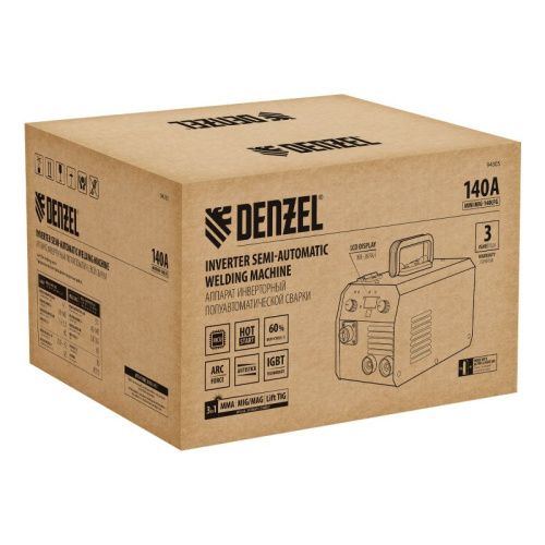 Полуавтоматический сварочный аппарат Denzel Mini MIG-140LFG-Tehinstrument