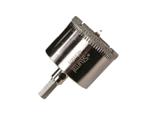 Коронка алмазн. По керам. Плитке и стеклу 40 х 55 мм,  с центрир. Сверл.  Sturm-Tehinstrument