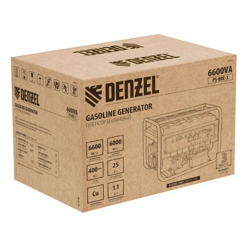 Генератор бензиновый Denzel PS 80 E-3-Tehinstrument