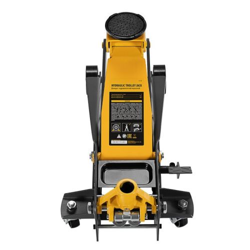 Домкрат гидравлический подкатной 3 т, с фиксатором, быстрый подъем, 135-480 мм, профессиональный Denzel-Tehinstrument