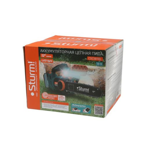 Аккумуляторная цепная пила  Sturm CSC1811BL 1BatterySystem без ЗУ и АКБ-Tehinstrument