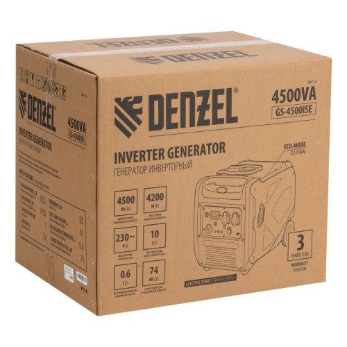 Генератор инверторный Denzel GS-4500iSE-Tehinstrument