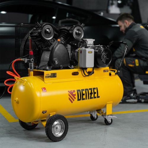 Компрессор воздушный ременной привод Denzel CV 4000-T/100-Tehinstrument