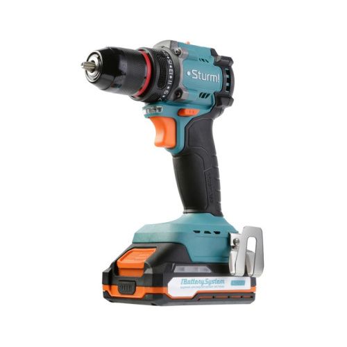 CD1860BL Дрель аккумуляторная  Sturm, бесщеточная 18В, 1BatterySystem, 60Нм, 2х2.0Ач, кейс-Tehinstrument