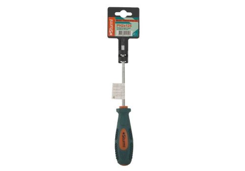 Отвертка крестовая, PH2x125мм, CrV, магнитный наконечник,  Sturm-Tehinstrument